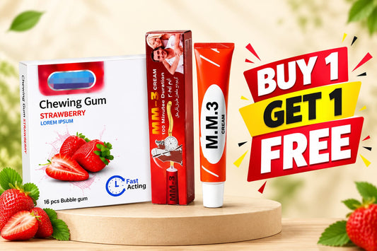 MM-3 Care Cream & Strawberry Bubble Gum Combo – 16 Pcs