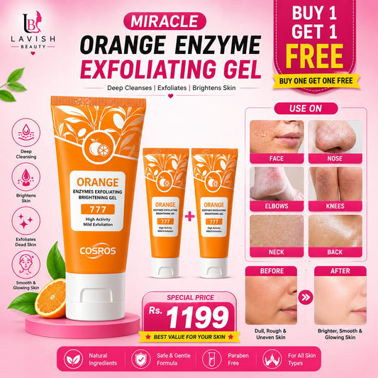 Orange Exfoliating Brightening Gel - Pack of 3