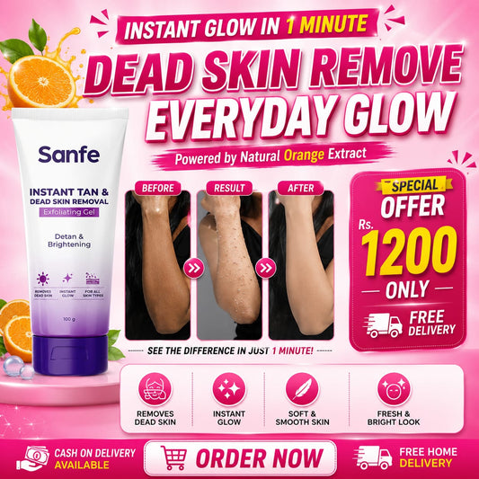 Sanfe Instant Tan & Dead Skin Removal Exfoliating Gel